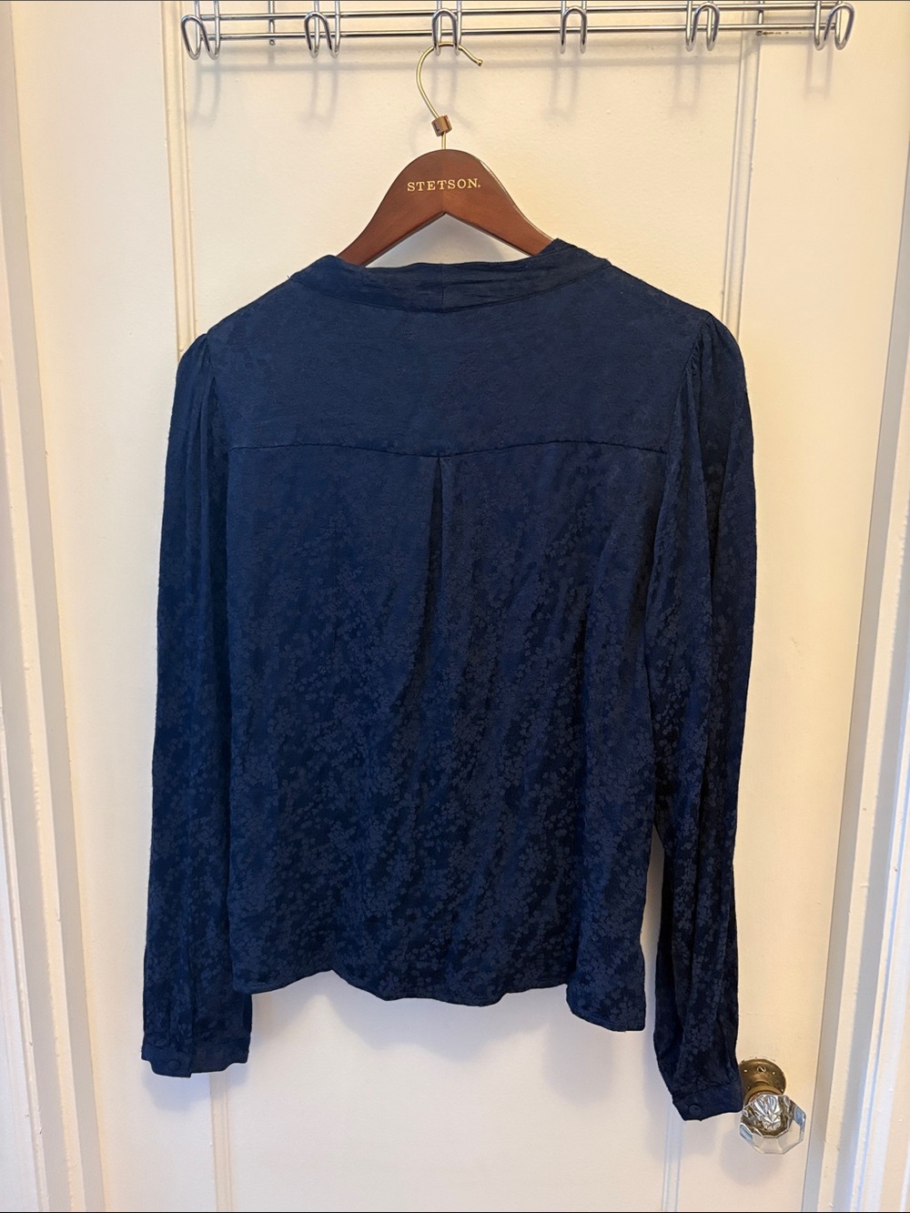 Sezane Abelia blouse blue floral - Picture 4 of 5
